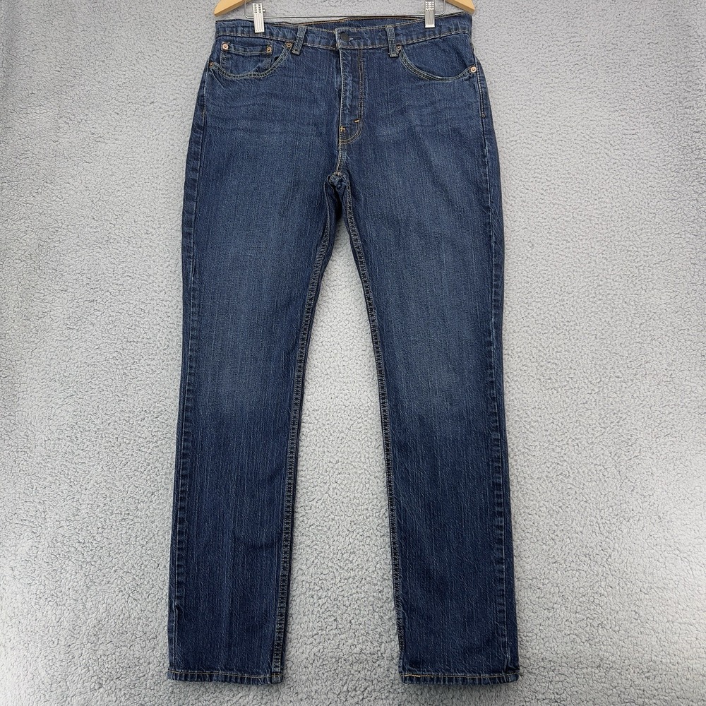 Levi's 511 Slim Fit Jeans Men's 36x32 Blue Medium Wash Stretch Denim Pants